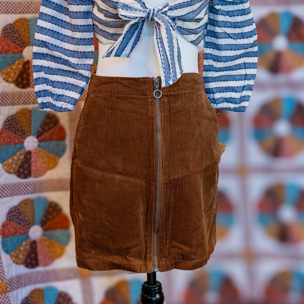 Dorothy Perkins Corduroy Mini Skirt